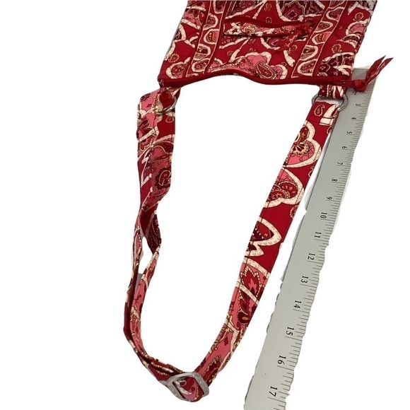 Vera Bradley Hipster Bag Red Rosy Posies Print - Picture 6 of 8